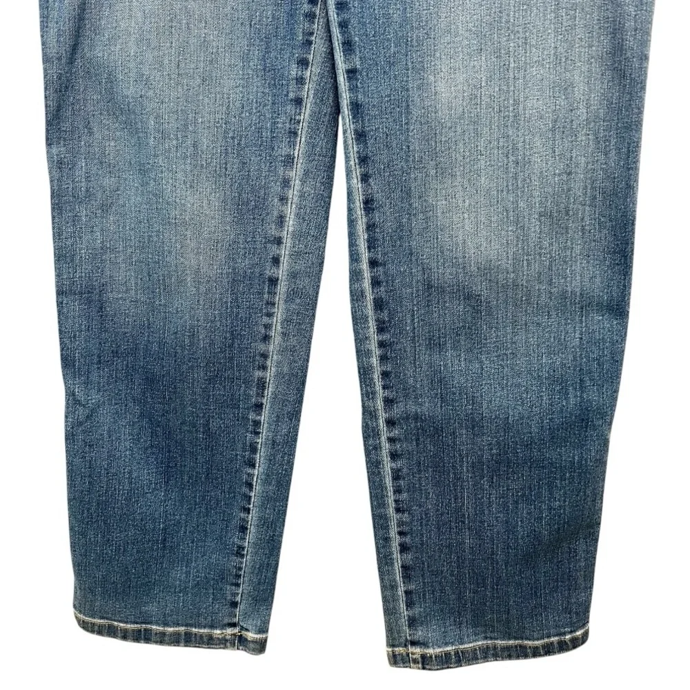 Spanx High Rise Straight Leg Pull On Stretch Jeans Vintage Indigo Womens 1X Tall - Picture 6 of 11